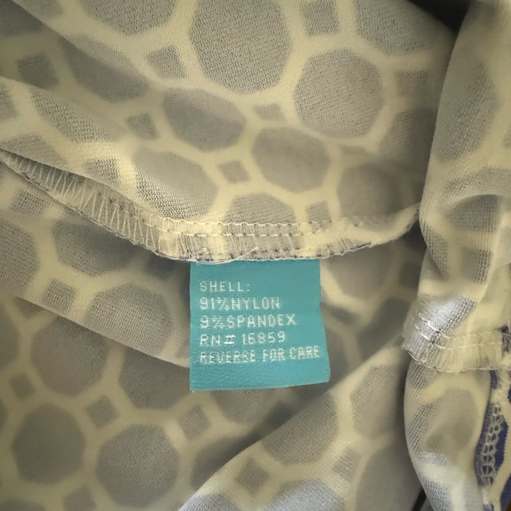 J. Mclaughlin Blue Geometric Patterned Women's To… - image 8